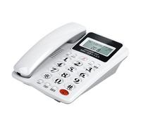 ZYMIADOU Corded Telephone Basic Landline Phone For Seniors Analog Home Phone With Call Display Small Desk Guest Room Large Button Home