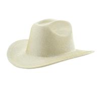 ZYMIADOU Creative Cowgirls Hats With Shimmering For Banquets Carnivals Party Breathable Cowgirls For Teen Adult Photography Felts For Women Felts For Wide Brims Wide Brims Fedoras For Men
