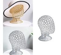 ZYMIADOU Creative Iron Art Wigs Stand Mannequin Head Hollow Iron Hat Rack Suitable for Showcasing Wigs Hats and Accessories Mannequin Head