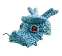 ZYMIADOU Crocheted Hat For Kids Eye-catching Bucket Cap Ancient Creature Picture Props Ancient Chinese Creature Loong Hat Crocheted Hats For Men