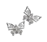 ZYMIADOU Crystal Bow Earphone Clip Metal Alloy Detachable Design For FreeClip Headphones Stylish Music Accessory Headphone Clip