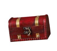 ZYMIADOU Decorative Locking Wood Box For Jewelry Cosmetics Stationery Ancient Styles Dustproof Desktop Accessories Organiser Dustproof Wooden Document Organiser