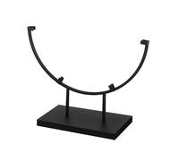 ZYMIADOU Desktop Metal Base for Circular Plaques Plates Stained Glass Display Easy Setup Round Holder