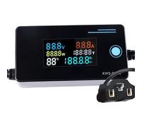 ZYMIADOU Digital Display Multifunctional Meter For Electric Bike Charging Adapter Battery Voltages Current Power Temperature Analysis Tool Multifunctional Power Meter For EVs