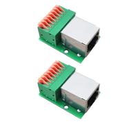 ZYMIADOU DIN Rails Mountable RJ45 8Pin Terminals Block Connectors Adapters Board Not Solder Design For Industrial Networking Connection Industrial Ethernet DIN Connectors