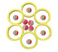 ZYMIADOU Durability Floating Buoyance Safe Disc Water Sports Soft Throwable Pool Beach Toy For Kids Pool Beach Game Bright Throwing Rings For Outdoor