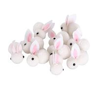 ZYMIADOU Easter Rabbits 10 Pcs Plush For Doll Kit Animal Dolls Kids Gift Easter Doll Set