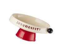 ZYMIADOU Elegant Cream White Snacks Serving Plate Modern Homes Decors Drainage Bases Food Safe PP Materials for Freshness Storage Fruit Display Bowl