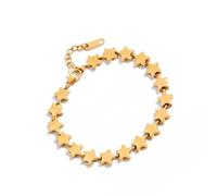 ZYMIADOU Elegant Cubic Zirconia Heart With 16.5 22cm Adjustable Chain Sophisticated Metal Jewelry Gift Heart Shaped Zirconia Stainless Steel