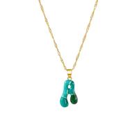 ZYMIADOU Elegant Letter Jewelry Piece Interchangeable Charm Lightweight Design Clavicle Chain Charm Ideal Gifts For Her Sophisticated Fashion Jewelry For Sensitive Skin
