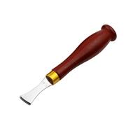 ZYMIADOU Fan Shaped Leather Grooving Tool Ergonomic Wood Handle Edging Edging Creasing Craft Working Steel Leather Crafting Tool