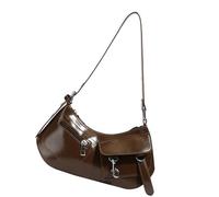 ZYMIADOU Fashionable Lightweight PU Shoulder Bag For Women With Adjustable Strap & Organizational Pockets For Daily Essentials Fashionable Work Commuters Bag