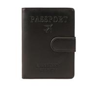 ZYMIADOU Fashionable Lover Couple Passport Cover PU for Travelers Credit Card Holder Button Closure Passport Case