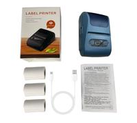 ZYMIADOU Fast Speed Cordless Miniature Thermals Sticker Printer For Barcodes Organization Inventory Management USB C Charging Bluetooth-compatible Label Maker