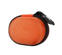 ZYMIADOU Hard Shell Protective Case With Water Resistant Design Metal Carabiner For Earphone Secure Portable Fabric Storage Hard Shell Case