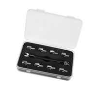 ZYMIADOU Heavy Duty Spoke Wrench Tool for Motorcycles Sizes 5.0-6.8mm Includes Carry Pouches Professional Motorcycle Spoke Wrench Set for Adjusting Spokes Metal Construction with Storage