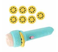 ZYMIADOU Kids Exploration Flashlight Projector Toy With Cartoon Theme Slide For Bedtime Storytelling And Interactive Family Play STEM Educational Toy