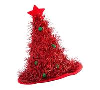 ZYMIADOU Light Up Christmas Tree Hat For Festival Family Gathering Party Glittering Santa Hat Holiday Caps House Decorative Caps Costume Accessory