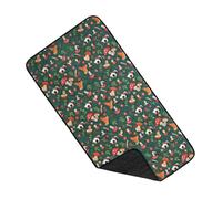 ZYMIADOU Machine Washable Bunnies Cage Mats High Absorbency Layer Leakproofed Design Anti Smell Protecting Washable Bunnies Cage Mats