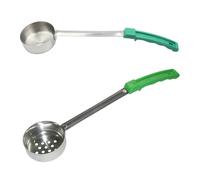 ZYMIADOU Pack of 2 Easy to Clean Portion Spoons Nonrust Steel Materials Equipped with Comfortable Grip for Cooks and Cooks Multipurpose Spoons