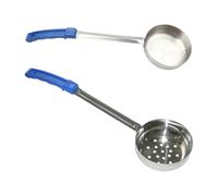 ZYMIADOU Pack of 2 Easy to Clean Portion Spoons Nonrust Steel Materials Equipped with Comfortable Grip for Cooks and Cooks Multipurpose Spoons
