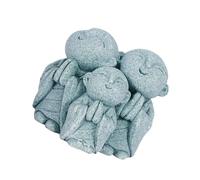 ZYMIADOU Peaceful Buddhas Monk Figurine Sandstone Praying Buddhist Sculpture Fengshuis Ornaments Home Office Decors Charm Gift Japanese Jizo Monk Statue