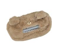 ZYMIADOU Plush Pencil Case Large Capacity Pen Bag Cartoon Dog Pouches Lovely Animal School Office Supplies Large Capacity Bear Case Cartoon Dog Pen for School Office