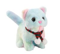 ZYMIADOU Plush Stuffed Animal Meowing Walking Cute Kitten Electric Toy New Years Christmas Birthday For Plush Puppy Toy Electronic Interactive Pet Dog
