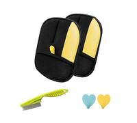 ZYMIADOU Portable Lint Remover Pet Hair Gloves Body For Easy Use Reusable Cats Remover Handheld Lint Gloves Electrostatic Pet Brush