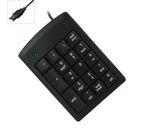 ZYMIADOU Portable Numerics Keypad 18 Silents Typing USB PS2s Interfaces For Laptop Accounting Cashier Work Bank Cashier Numerics