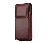 ZYMIADOU Practical Wear Resistant PU Waist Phone Holder Adjustable Belt Clip Ergonomic For Outdoor Commuting Travel Ergonomic Waist Pouch For Smartphones