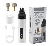 ZYMIADOU Professional Pet Nails Grinder With 2 Speed Design USB Rechargeable Nails Clippers Low Noise Design For Dog And Cats Use Rechargeable Cats Nail Trimmer