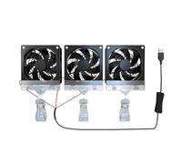 ZYMIADOU Small Aquarium Cooling Fan USB FishTank Clip On Cooling Fans Water Plant Cool Low Noise Marine Aquariums Aquarium Accessories