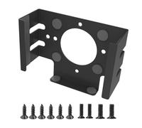 ZYMIADOU Space Saving Full Metal Holder For Small Desktop Computer Desk Or Screen Back Installation Metal Mounting Bracket Under Desk Bracket