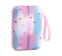 ZYMIADOU Square Colorful Cartoon Storage Bag Shockproof Portable Design for Electronics Accessories Travel Organizers Multicolored Family Travel Storage Pouches