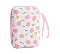 ZYMIADOU Square Colorful Cartoon Storage Bag Shockproof Portable Design for Electronics Accessories Travel Organizers Multicolored Family Travel Storage Pouches
