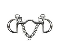ZYMIADOU Stainless Steel Horse Bit With Soft Silicone Pads - Sensitive Mouth Comfort & Easy Design Professional Horse Cycling Bit