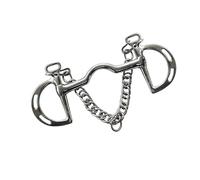 ZYMIADOU Stainless Steel Horse Bit With Soft Silicone Pads - Sensitive Mouth Comfort & Easy Design Professional Horse Cycling Bit