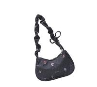 ZYMIADOU Stylish Japanese Inspired Canvas Underarm Purse Spacious Interior Shoulder Bag Casual Outfit Companion Canvas Underarm Bag Women