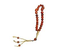 ZYMIADOU Traditional 33 Bead Tasbih Glass Prayer For Men And Women Hand Chain Devotional Use Prayer Gift