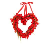 ZYMIADOU Tulips Wreath Valentine's Day Decoration Artificial Flowers Garlands Love Heart Hanging Decor Love Heart