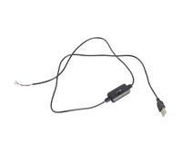 ZYMIADOU USB To 2Pin Wire Open End 3 Stage Speed Regulator Cord For Computer Cooling Fan And Desktop Fan 108cm Length Black Switching Control Wire