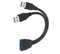 ZYMIADOU USB3.0 Header Extension Cable 19/20Pin 1 To 2 Splitter Computer Mainboard Internal USB Extension Adapter Connector