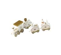 ZYMIADOU User Friendly Wooden Christmas Decors Handcrafted Train Set Traditional Christmas Party Supplies For Family Gatherings User Friendly Holiday Homes Decoration
