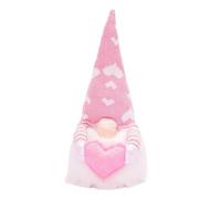 ZYMIADOU Valentine’s Day Decorations Handmade Glowing Dwarfs Faceless Tomtes Gnomes Dolls Desktop Ornament New Year Decor Window Decorations