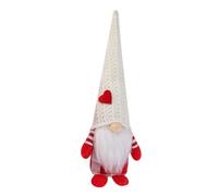 ZYMIADOU Valentine's Day Knit Hat Decor Faceless Doll Ornament Adorable Figurines Creative Love Theme Gift Valentine's Day Figurine