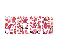 ZYMIADOU Valentine's Day Window Stickers Heart Decorative Sticker Removable Wall Decals for Home Wedding Party Anniversary Decorations Valentine's Day Stickers