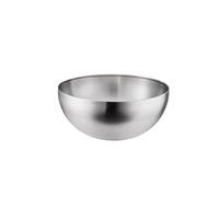 Zymjzbetic 4Pc Stainless Steel Bowl Double Insulation Household Soup Bowls for Baking, Cooking, Salad & Food Prep(4pcs Silver)