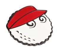 Zymjzbetic Ball Hat Clip Marker Rust Resistant Golfer Gift Exquisite Workmanship Clip Marker Zinc Alloy for Court for Women for Men Women Golfer(Red)