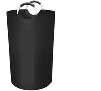 Zymjzbetic Large Laundry Hamper Collapsible Laundry Bag with Comfortable Handle Folding Laundry Basket Dirty Clothes Storage for Dorm and Family(Black,115L)